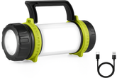 Camping Light Rechargeable, Torch LED Super Bright Rechargeable, Dimmable 5 Modes Camping Lantern Torch with Power Bank, 500lm Rechargeable Camping Torch for Power Cuts, Emergency, USB C Cable